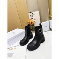 Dior Autumn/Winter New Martin Boots with Thick Heels, High Heels, Knight Boots, High Barrel, Genuine Leather, Slim Side Zipper, Long Barrel, Short Boots for Women