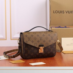 LV Monogram Reverse Old Flower Retro Bag Versatile Four Seasons One Shoulder Crossbody Bag Large Capacity Horsehead Buckle Postman Bag Trendy