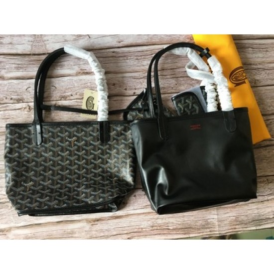 Goyard Double sided mini shopping bag Genuine Leather Women's Tote Bag