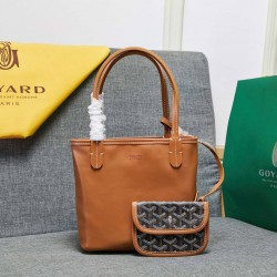 Goyard Double sided mini shopping bag Genuine Leather Women's Tote Bag