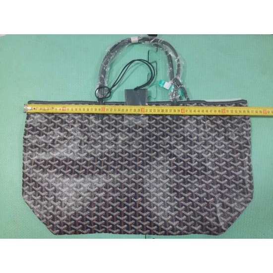 Goyard Designer Large Capacity Saint Louis Tote Genuine leather handle with cotton and linen knitted canvas shoulder bag