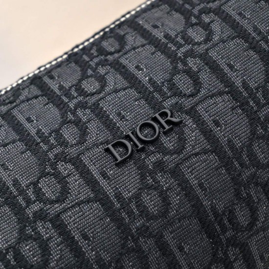 Dior OBLIQUE Same gender design Printed canvas cylindrical bag