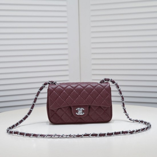 Chanel Classic Diamond Grid Chain Shoulder Strap Versatile Cross Shoulder Bag