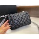 Chanel Eternal Classic Caviar Cowhide Shoulder Bag Diamond shaped grid messenger bag