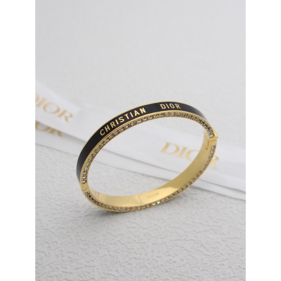 Dior Night Code Diamond Edge Letter Metal Bracelet