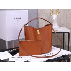 Celine AAAAA+ Bucket 16 Large capacity cowhide water bucket bag