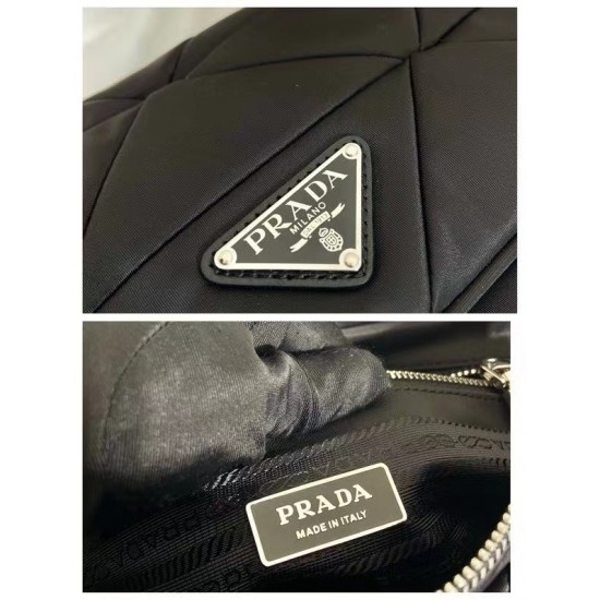 Prada Top quality Iconic triangular logo shoulder bag Re-Nylon Splicing patterns women bag 