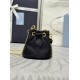 Prada AAAAA+ Mini Imported fabric small water bucket Triangle logo chain diagonal cross bag