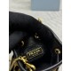 Prada AAAAA+ Mini Leopard print small water bucket Triangle logo chain diagonal cross bag