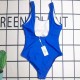 Hermes  New women's one-piece backless triangle swimsuit slimming hot spring swimsuit