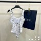 Miss Meow One Piece Swimsuit, European and American Conservative New Triangle Slimming Butterfly Print Holiday Swimsuit