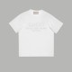 Gucci Unisex loose summer dark print letter print round neck short sleeved T-shirt