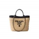 Prada Lafite woven Tote