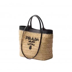 Prada Lafite woven Tote