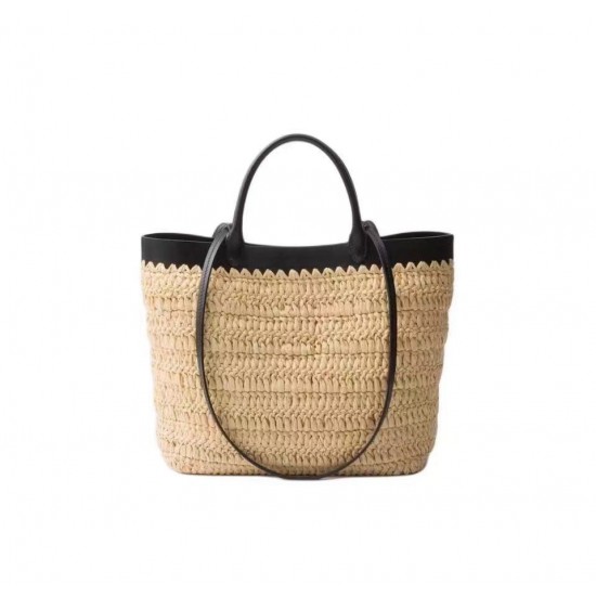 Prada Lafite woven Tote