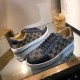 Gucci GG letter sports shoes genuine leather plaid pattern shoes