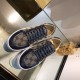 Gucci GG letter sports shoes genuine leather plaid pattern shoes