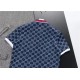 GUCCI Summer New Fashion Short sleeved Men's T-shirt POLO Printed lapel knit GG letter half sleeved top