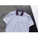 GUCCI Summer New Fashion Short sleeved Men's T-shirt POLO Printed lapel knit GG letter half sleeved top