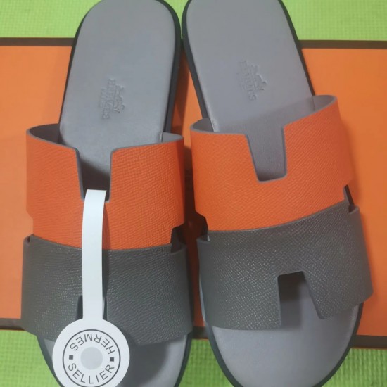 Hermes Trendy summer new cowhide outerwear versatile one line beach casual sandals