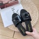 Chanel 24S - Early Spring Camellia Slippers Genuine leather round toe casual Flat Bottom Slippers