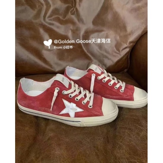 GGDB Silver pentagram accessories New Spring/Summer VSTAR2 Dirty Shoes SUPERSTAR Canvas high version Golden Goose Deluxe Brand Sneakers