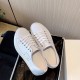 Celine White thick soled cowhide sports shoes Triumphal Arch casual single shoes