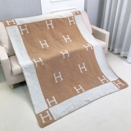 Hermes Air conditioned room blanket H-letter nap blanket