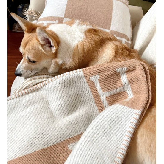 Hermes Air conditioned room blanket H-letter nap blanket