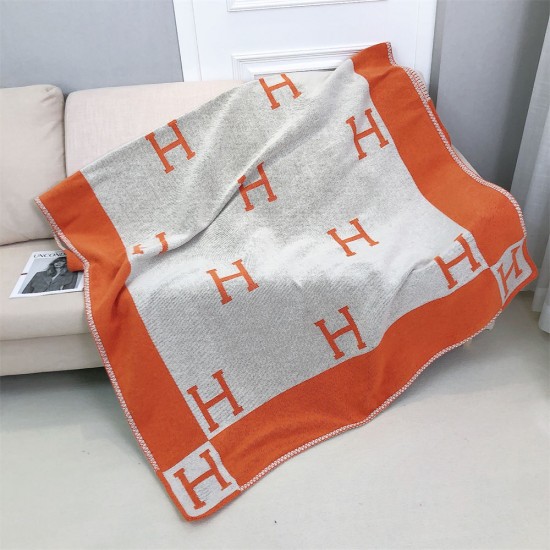 Hermes Air conditioned room blanket H-letter nap blanket