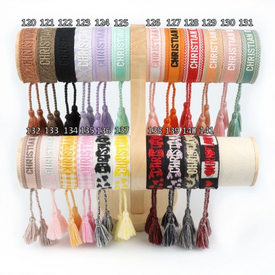 Dior letter bracelet tassel woven hand rope