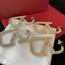 Valentino Full imitation diamond earrings