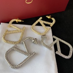 Valentino Full imitation diamond earrings