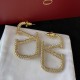 Valentino Full imitation diamond earrings