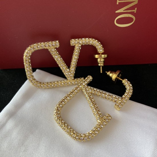 Valentino Full imitation diamond earrings