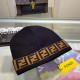 Fendi beanies Double F letters Knitted hat Warm rolled edge hat