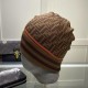 Fendi beanies Double F letters Knitted hat Warm rolled edge hat