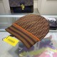 Fendi beanies Double F letters Knitted hat Warm rolled edge hat