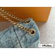 YSL Washed Denim Cloud Chain With Stitched Postman Single Shoulder High Version Fashionable Adjustable Crossbody For Women Shoulder Bag