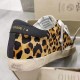 GGDB Leopard print black tail Latex pad height increasing shoes