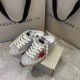 GGDB Half dragged silver glitter red star New autumn and winter single shoes