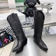 GGDB Lightning pattern Cowhide Coarse Western Knight Boots