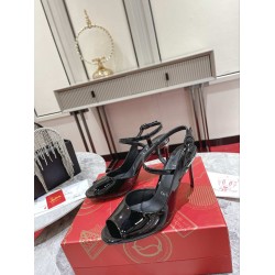 Maison Christian Louboutin Fish mouth shaped side strap sandals So Jenlove Stiletto heels heel sandals