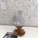 LV New autumn and winter woolen hat versatile, fashionable, warm, pearl letter knitted ear protection, winter cold hat