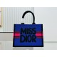 Dior New versatile single shoulder large capacity tote bag, mommy cartoon tote bag, outdoor travel canvas bag