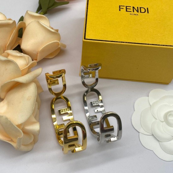 Fendi Advanced letter wristband Adjustable retro style diamond studded women's bracelet