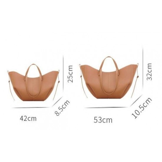 Polene bags Cyme Large capacity single shoulder mother bag, women's bag, underarm women's tote bag, simple cowhide handbag