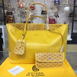 GOYARD Double sided cowhide large capacity women's bag shopping bag Kelly bag travel shoulder tote bag