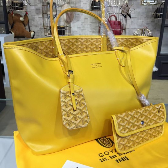 GOYARD Double sided cowhide large capacity women's bag shopping bag Kelly bag travel shoulder tote bag