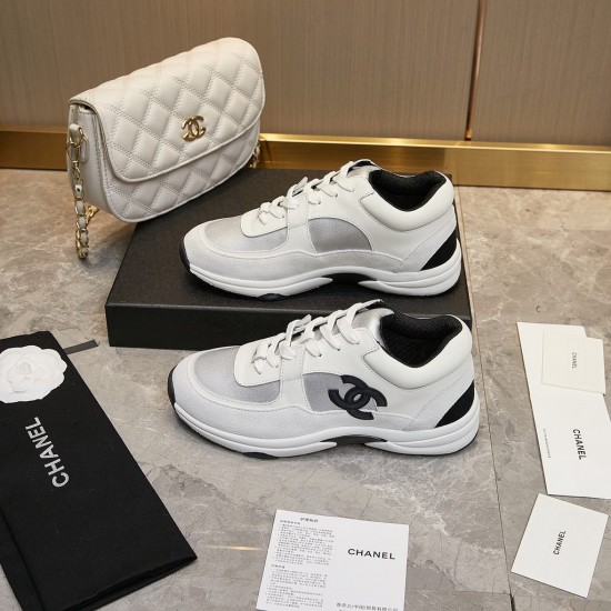 Chanel Casual shoes, breathable mesh sports shoes, height increasing thick sole, student versatile women's trendy shoes